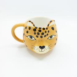 Koffietas met kattenkop