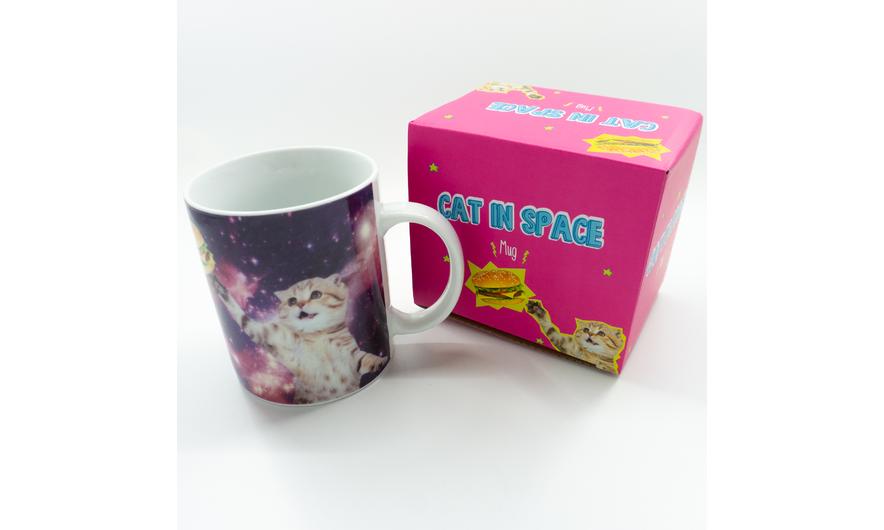 Koffietas Cat in space