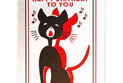 Happy birthday 'singing cat'