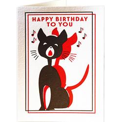 Happy birthday 'singing cat'