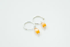 Oorbellen Cats eye zilver