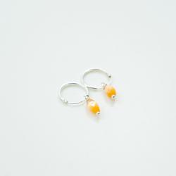 Oorbellen Cats eye zilver