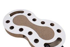 Krabkarton met balletjes wit/zwart