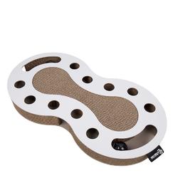 Krabkarton met balletjes wit/zwart