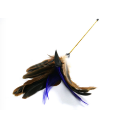 Teaser stok met pluimen