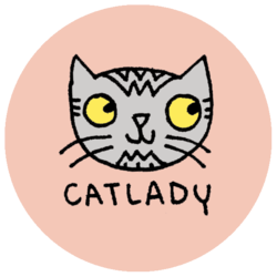 Button Cat Lady