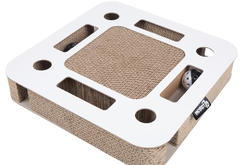 Vierkant met balletjes wit/zwart