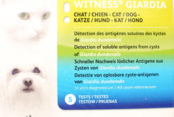 Voor de poezen van DC Giardia test