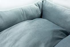 Velvet softbed lichtblauw